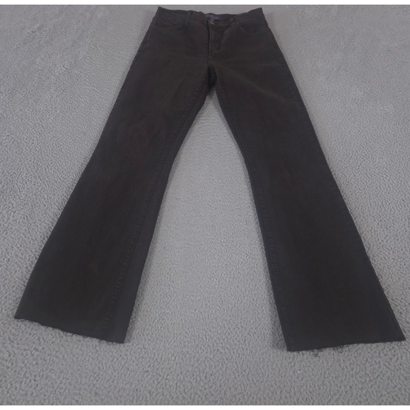 NYDJ Denim - NYDJ Not Your Daughters Jeans Womens 4 Brown Lift Tuck Bootleg Raw Hem Denim